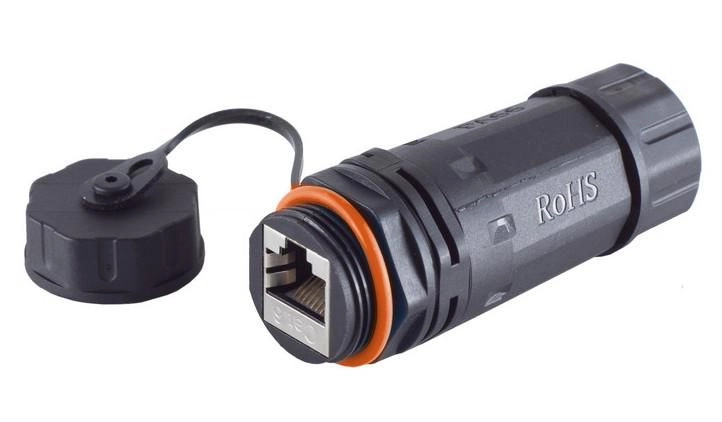 MicroConnect RJ45 coupler  CAT 6a  IP68