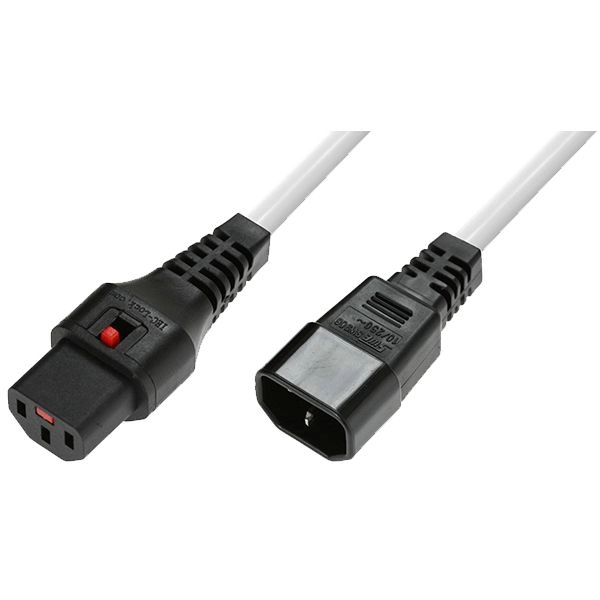 Microconnect MC-C13C14LOCK-1MW power cable White 1