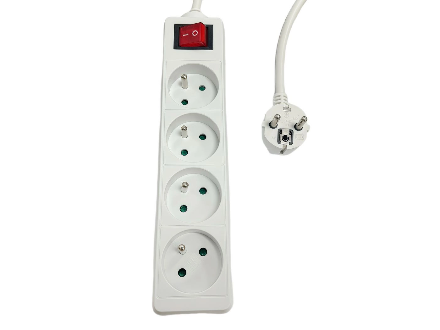 4-way Power Strip on/off 4-way Power