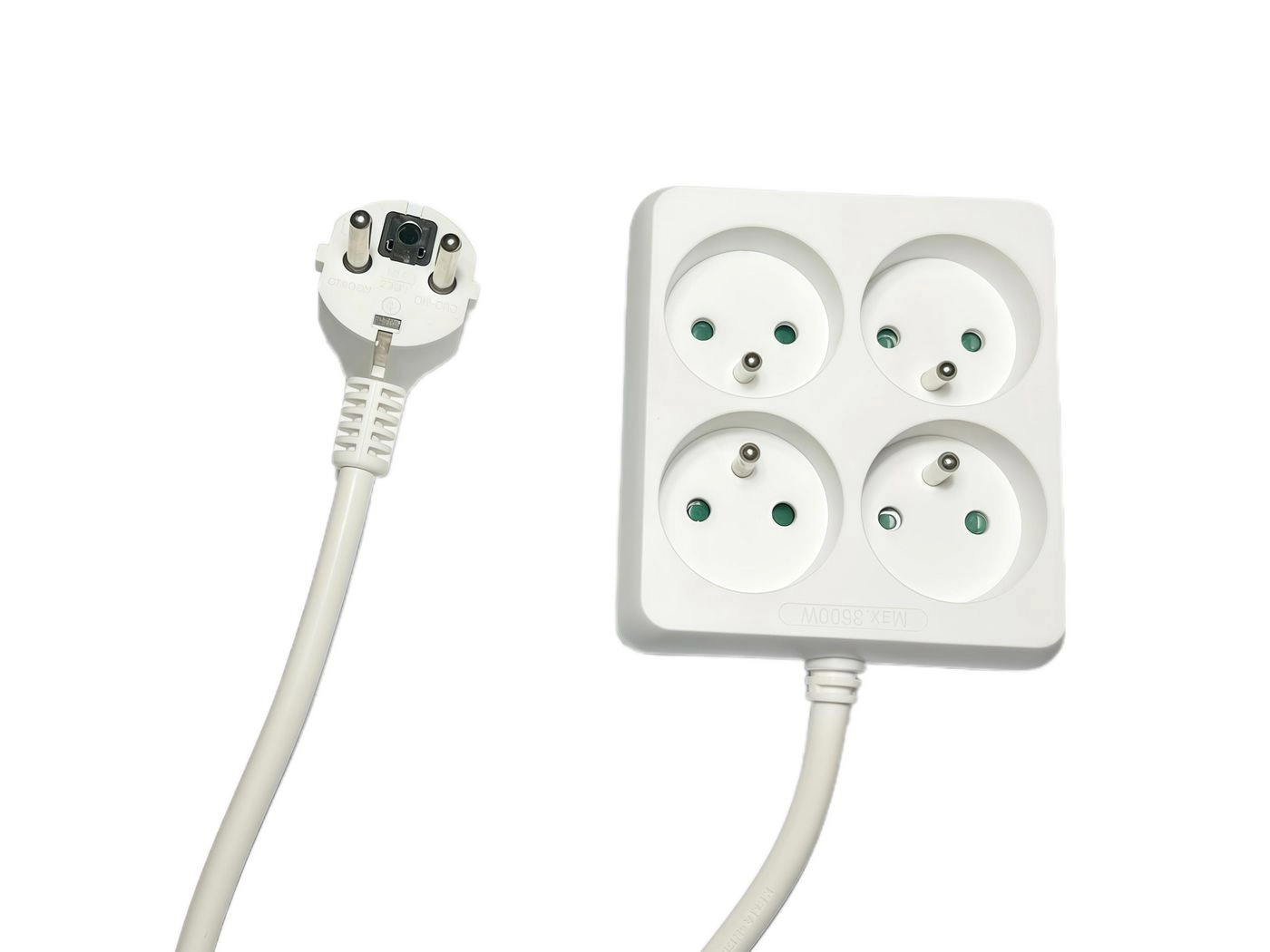 4-way Power Strip Square 4-way Power