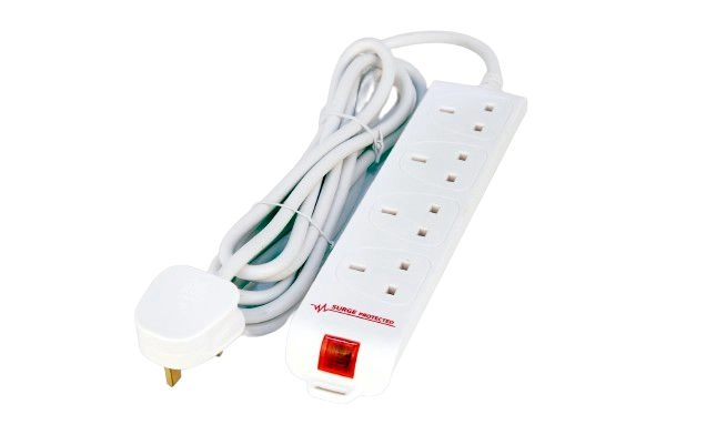 MicroConnect 4-way UK Surge Protected power