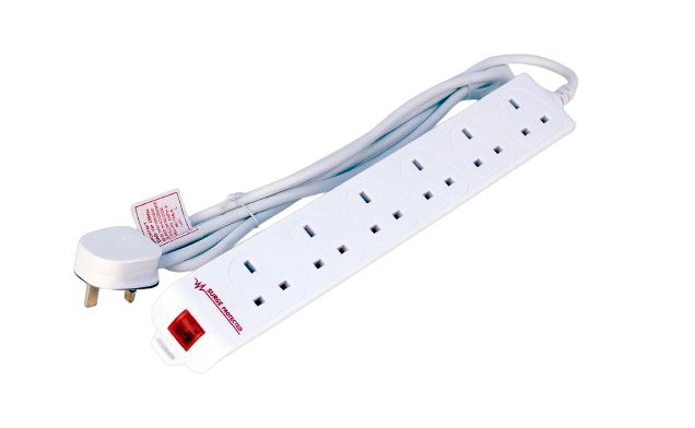 MicroConnect 6-way UK Surge Protected 6-way
