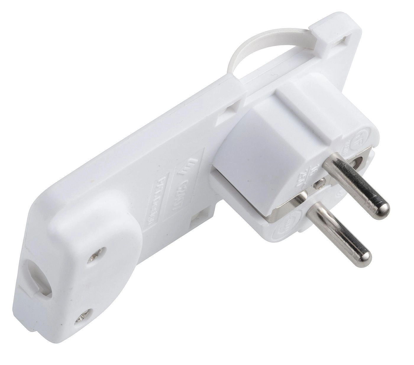 MicroConnect Schuko Angled Power Plug PESCHPLUG-W