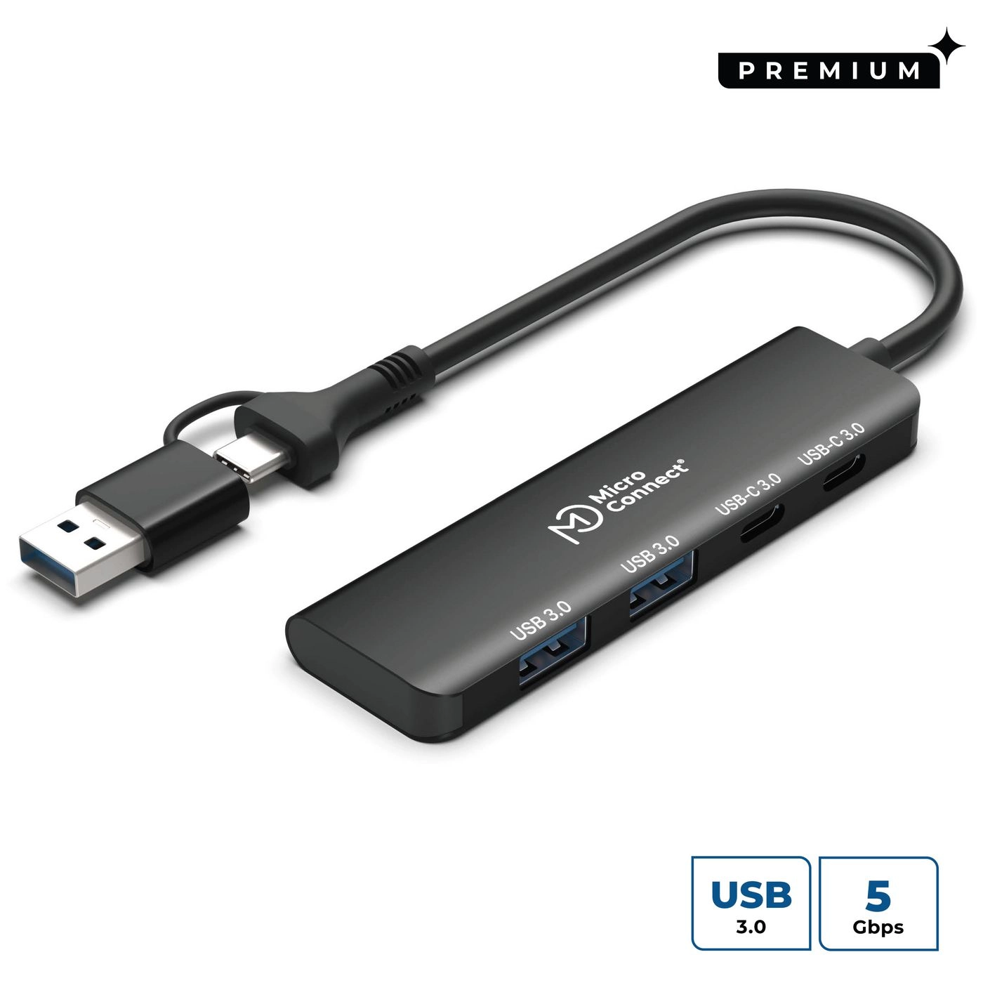 Microconnect UC0066-5G-USB-C-4IN1 interface hub USB 3