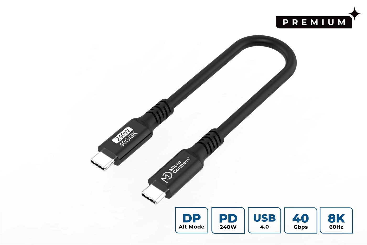 Microconnect USB4CC015-240W kabel USB USB4 Gen