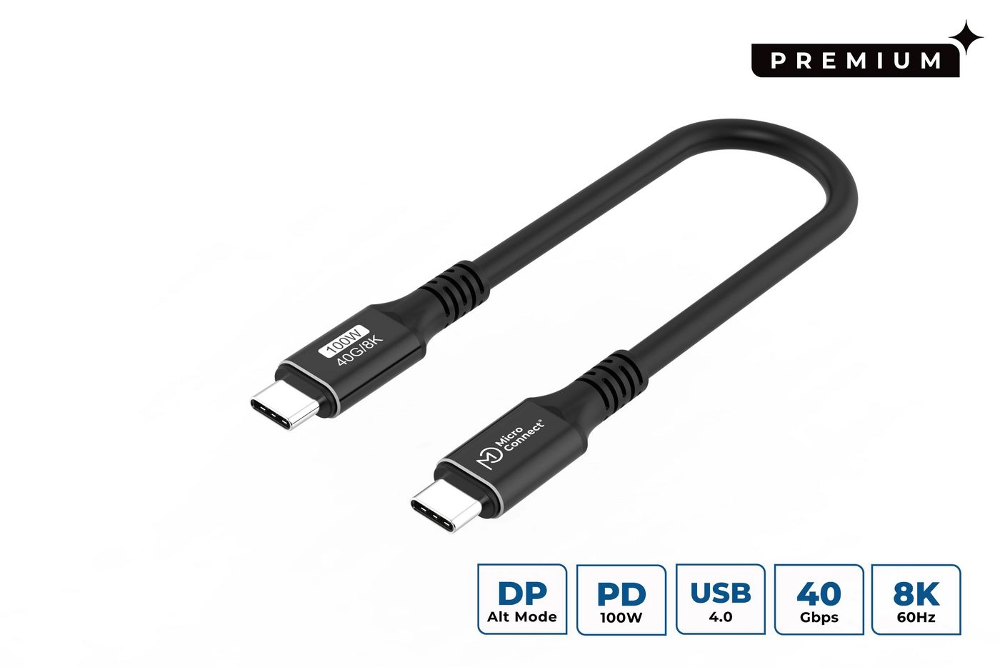MicroConnect USB4CC015 kabel USB USB4 Gen