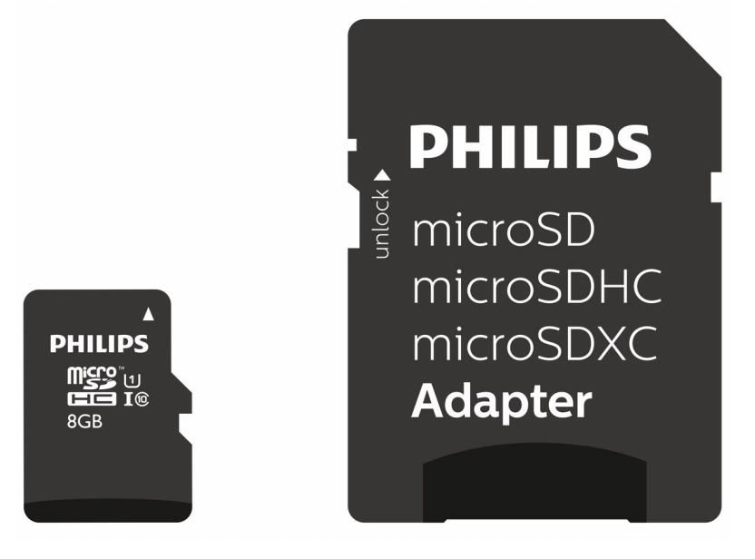 "Philips Micro SDHC" kortelė 8
