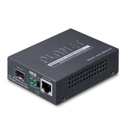 PLANET 1000Base-T PoE+ to 1000Base-FX SFP