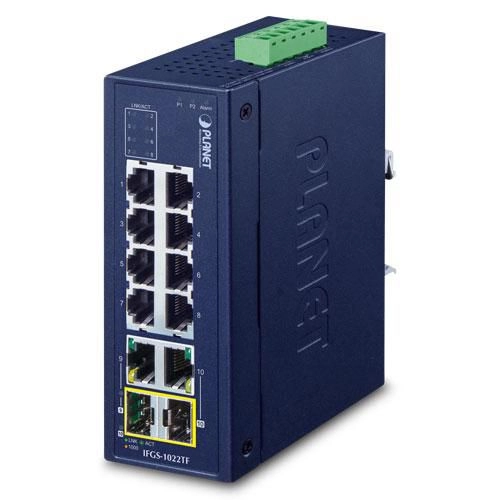 PLANET 8-Port 10/100TX + 2-Port Gigabit