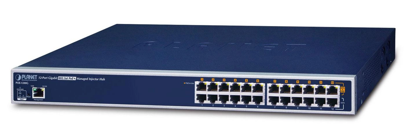 PLANET 12-Port Gigabit IEEE 802.3af