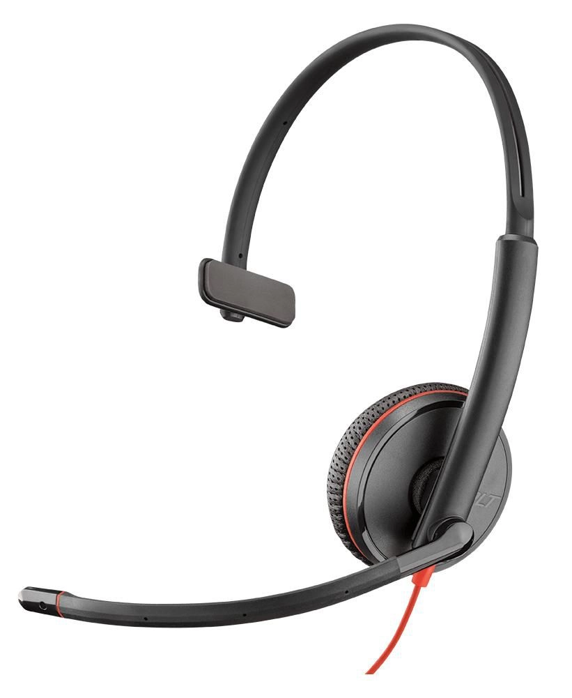 POLY Blackwire 3215 austiņas ar vadu galvas saiti Zvani/mūzika USB Type-C melns