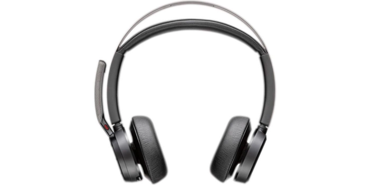 Poly Voyager Focus 2 USB-C-C austiņas + USB-C/A adapteris