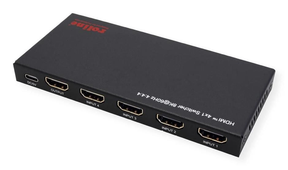 ROLINE 8K HDMI Switch 4-way with