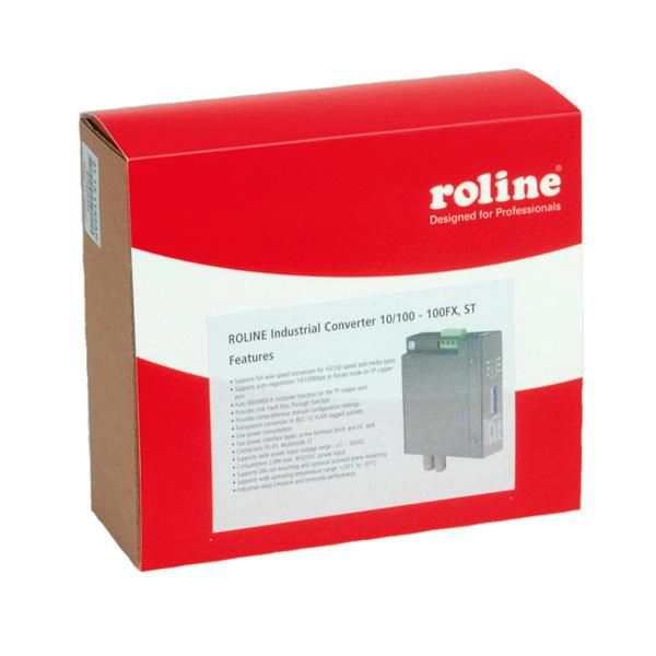 ROLINE Industrial Converter 10/100Base-T - Multimode