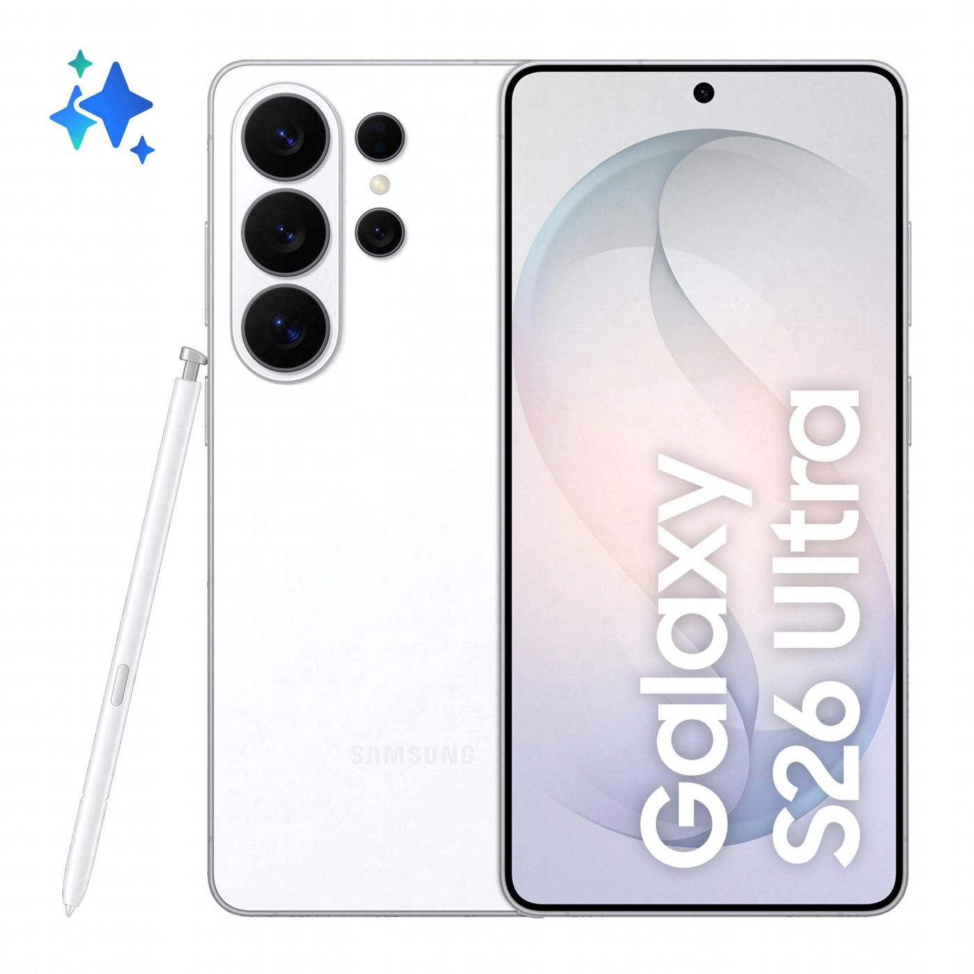 Samsung Galaxy S26 Ultra 17,5 cm (6.9") Divas SIM kartes Android 16.0 5G USB Veids-C 12 GB 256 GB 5000 mAh Balts
