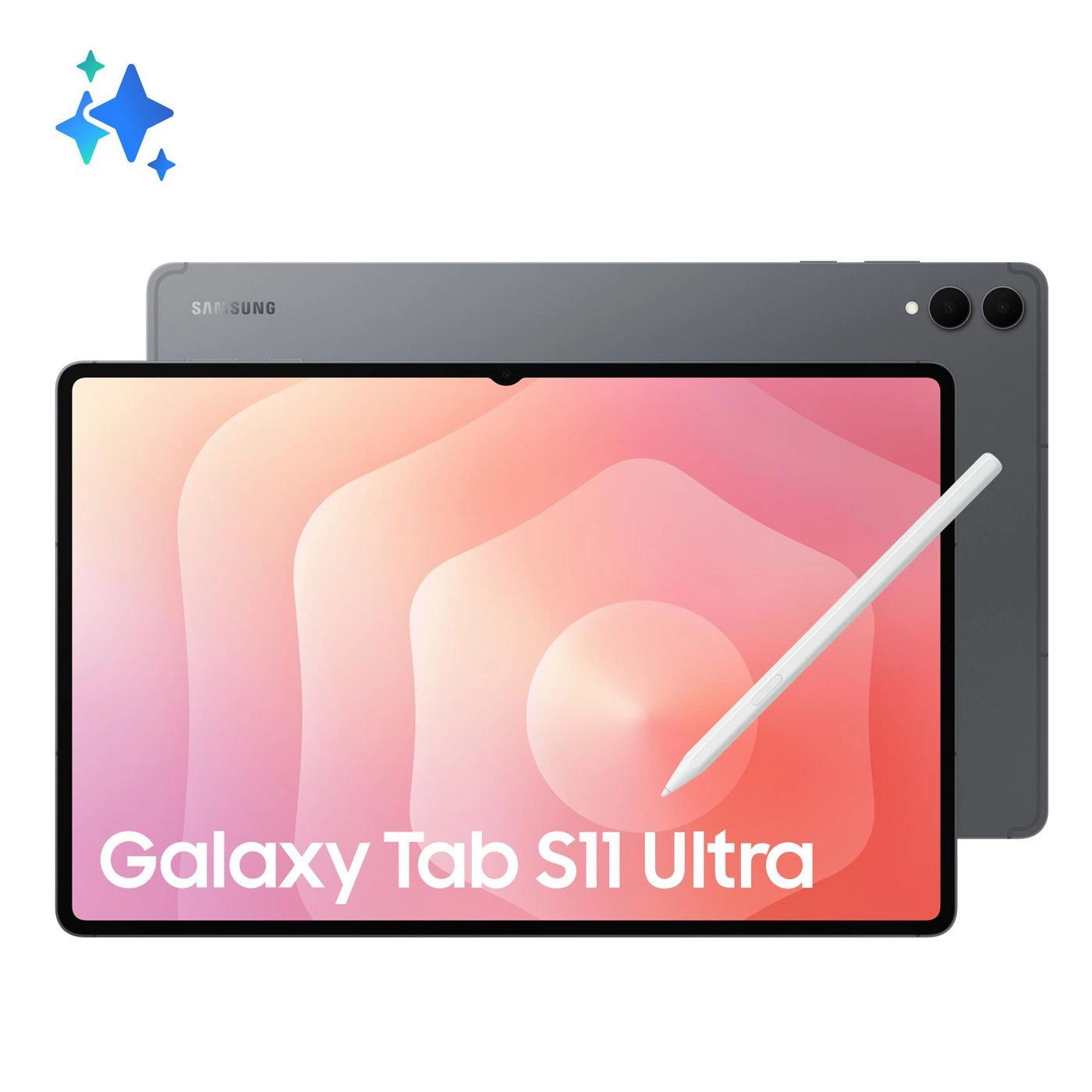 Samsung Galaxy Tab S11 Ultra 256 GB 37,1 cm (14.6") 12 GB Wi-Fi 7 (802.11be) Pelēks