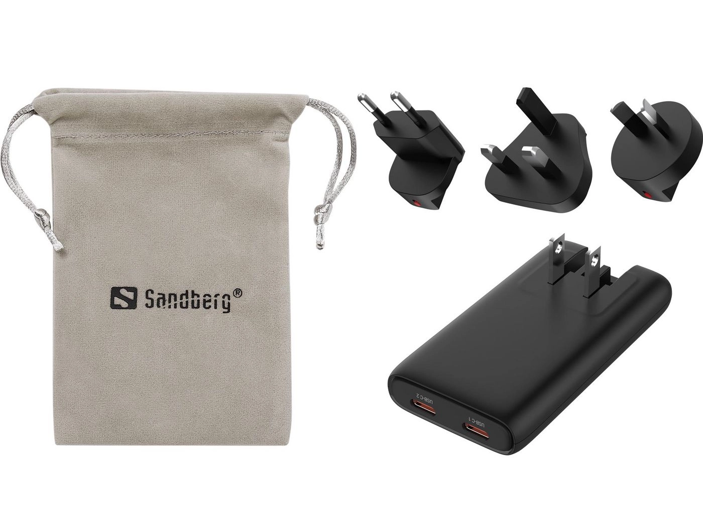 Sandberg 4in1 TravelCharger 65W Black 441-77
