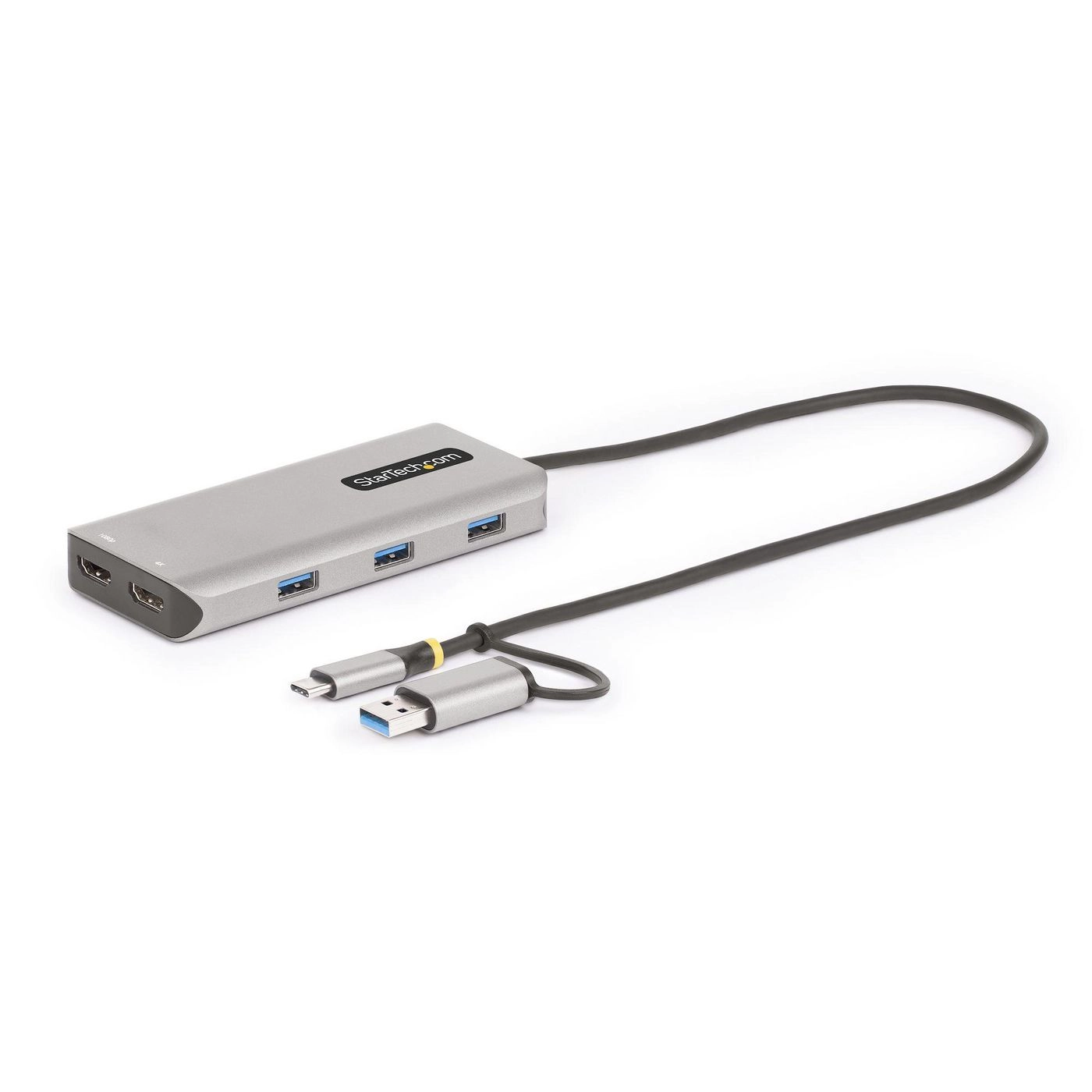 StarTech.com USB-C Multiport Adapter w/Attached