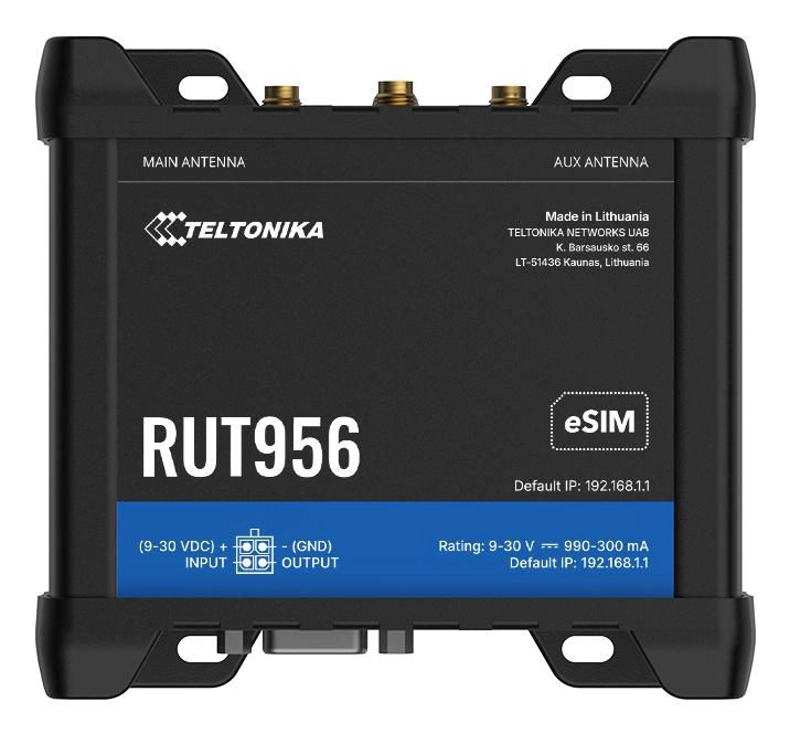 TELTONIKA NETWORKS�RUT956�DUAL SIM 4G/LTE/3G/2G RS232 RS584