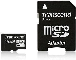 SD microSD Card 16GB Transcend SDHC