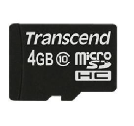 Transcend microSDXC/SDHC Class 10 4GB TS4GUSDC10