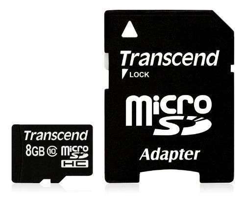 SD microSD Card 8GB Transcend SDHC