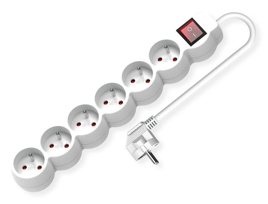 VALUE 6-way power strip UTE with