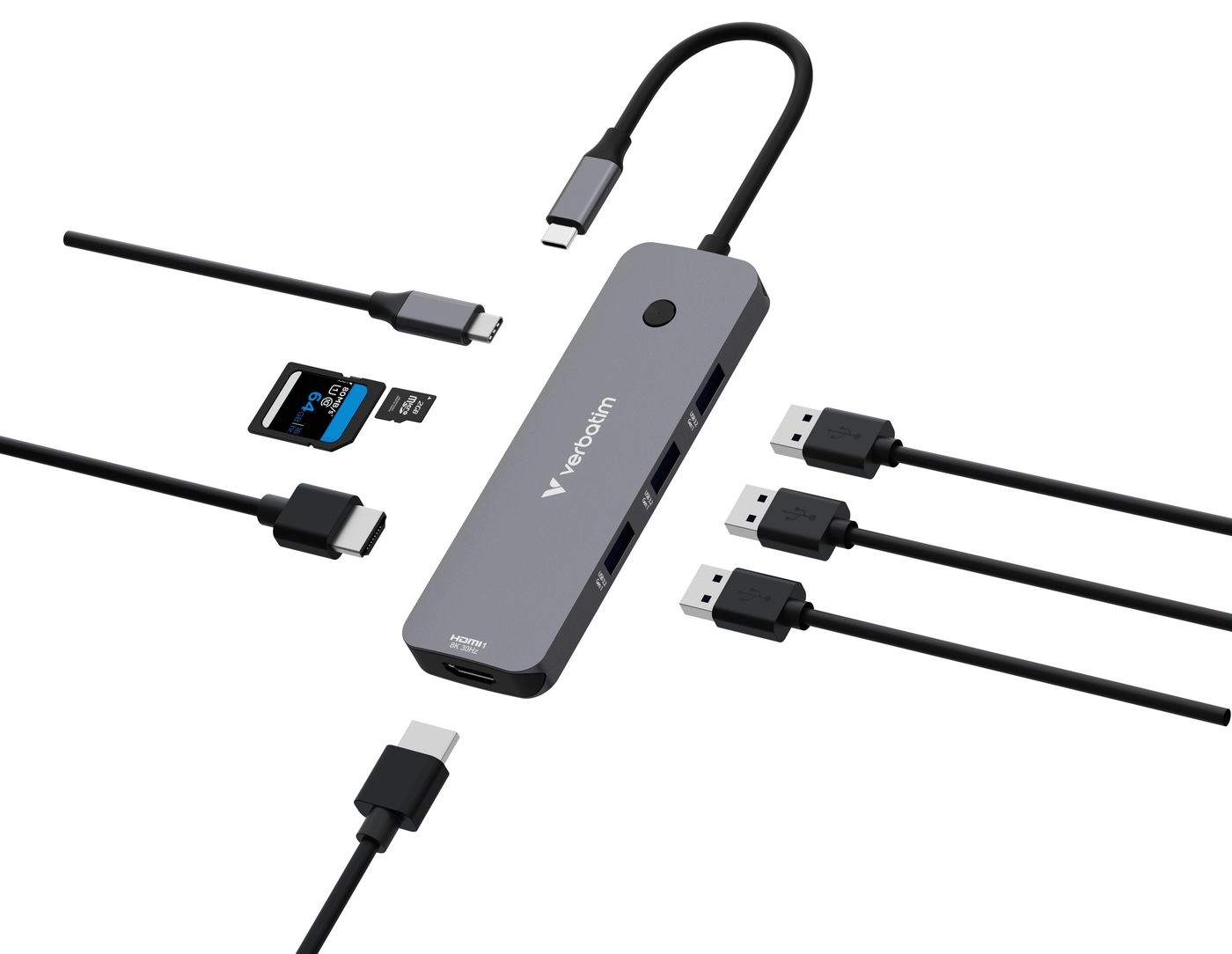 Dokstacija Verbatim USB-C Pro Multiport Hub
