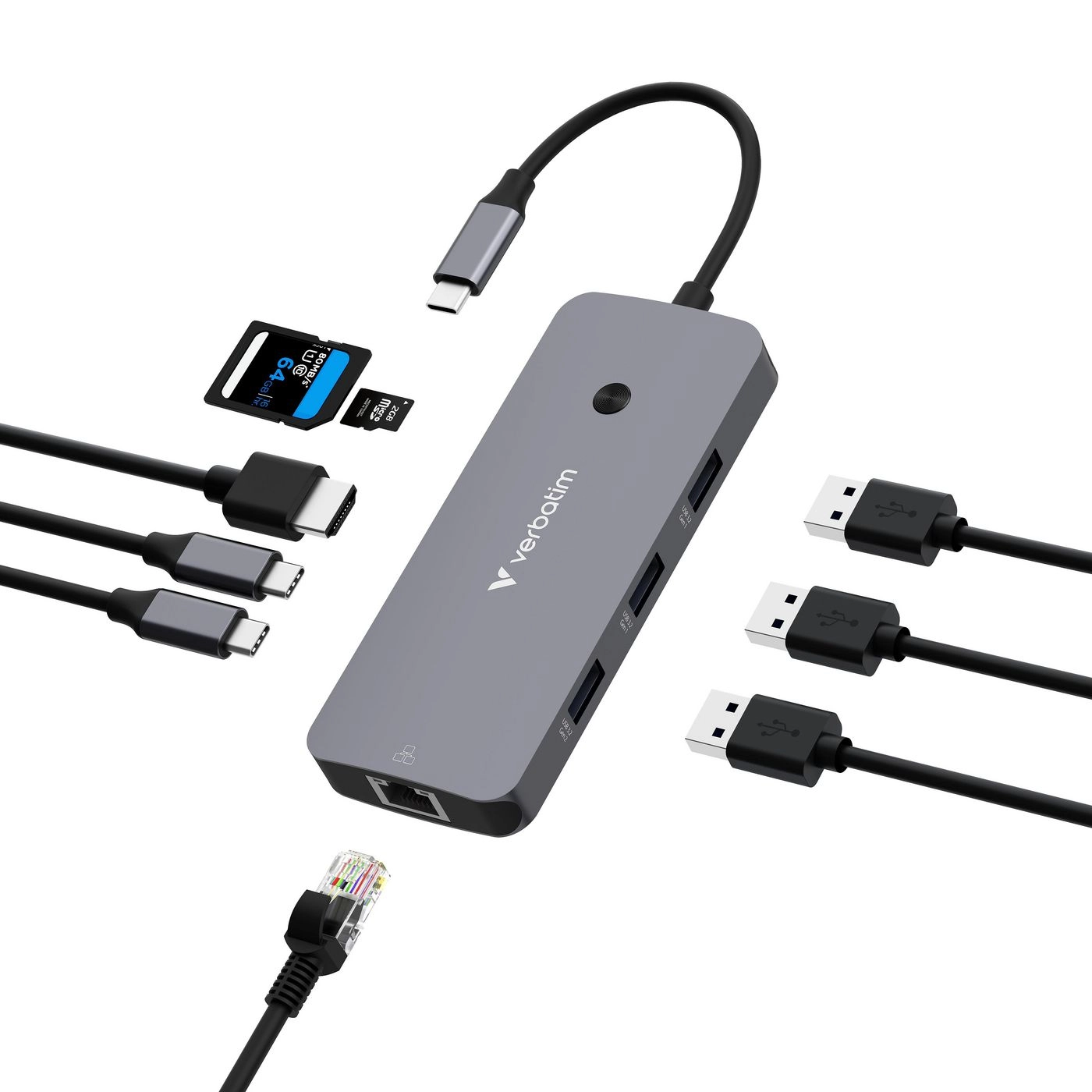 Dokstacija Verbatim USB-C Pro Multiport Hub