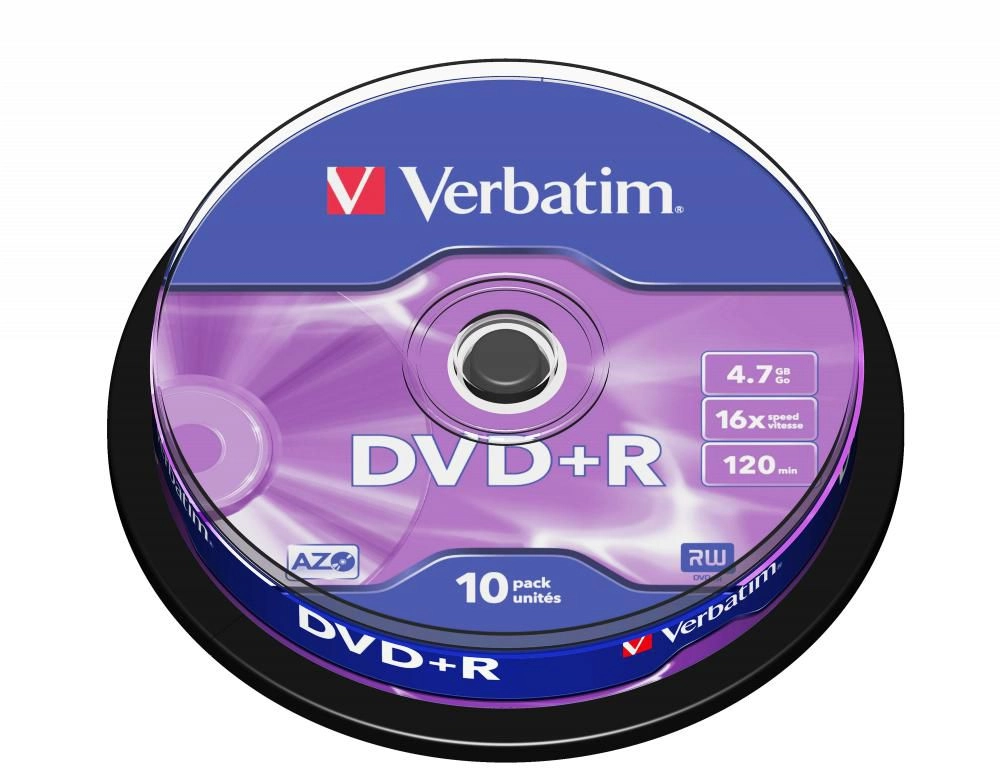 Verbatim DVD+R Matt Silver 4.7
