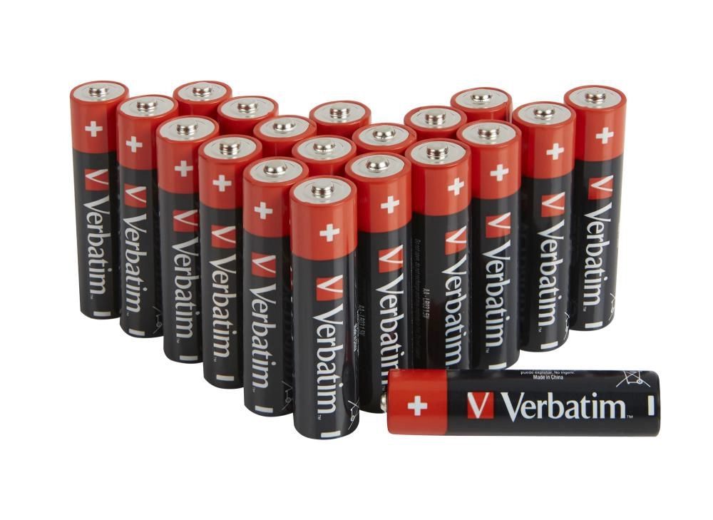 Baterijas Verbatim AA Premium Alkaline 20-Pack