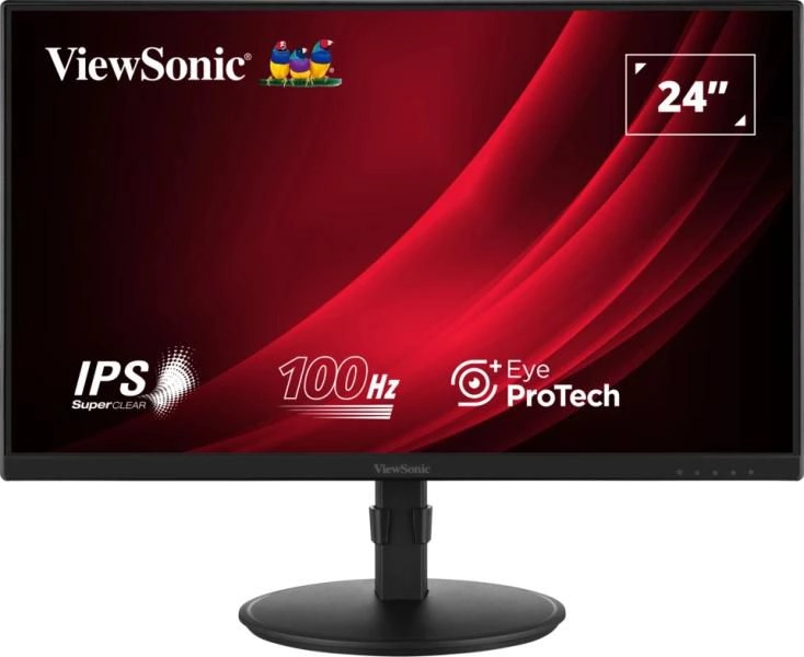 Viewsonic VA VA2408-HDJ monitori 61 cm (24") 1920 x 1080 pikseļi Full HD LED Melns