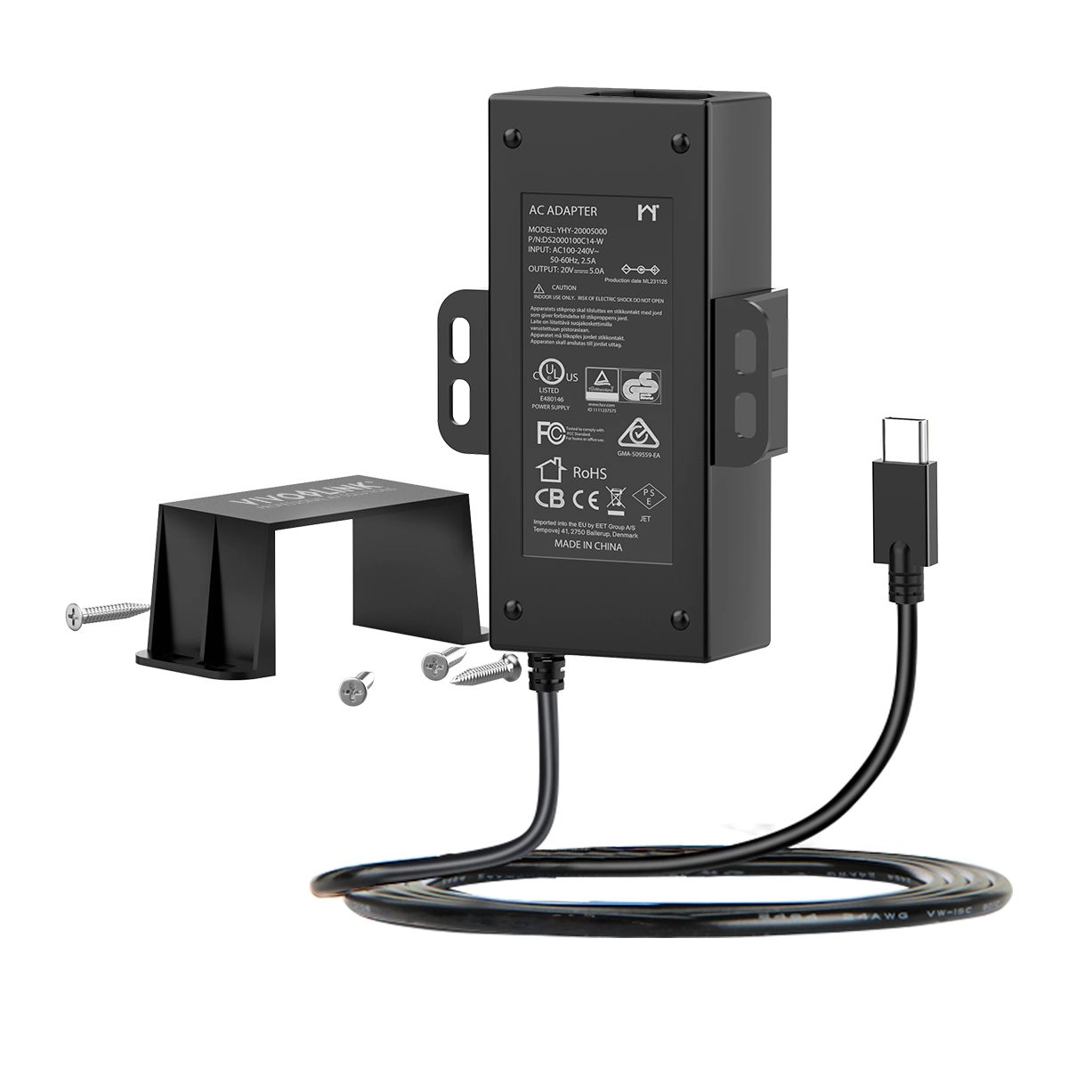 Vivolink VLUSBCPWR100 USB grafiskais adapteris 100W