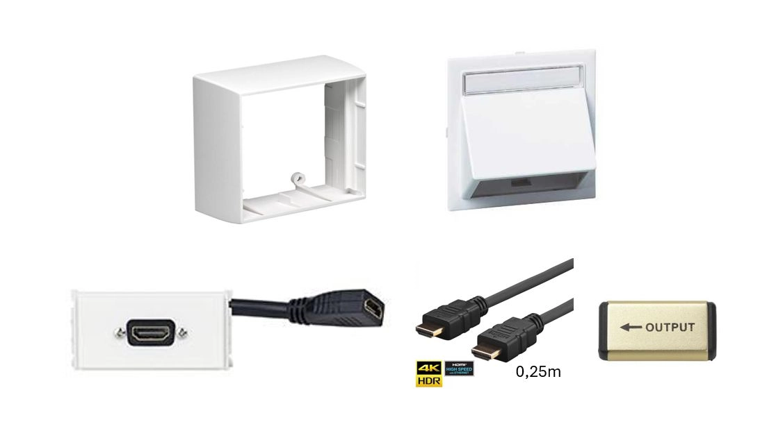 Vivolink WI221184-AMP socket-outlet HDMI White WI221184-AMP