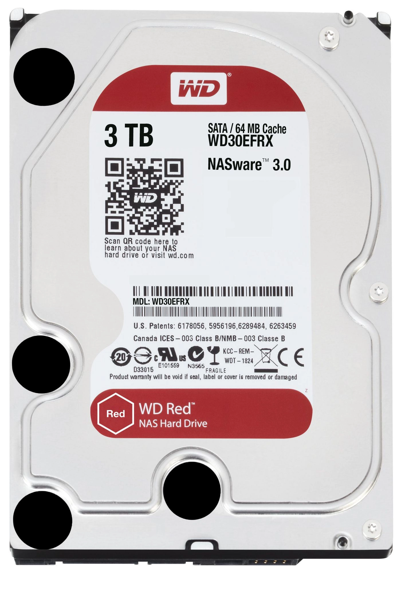 WD Red 3TB 24x7 WD30EFRX-RFB 5711783171416