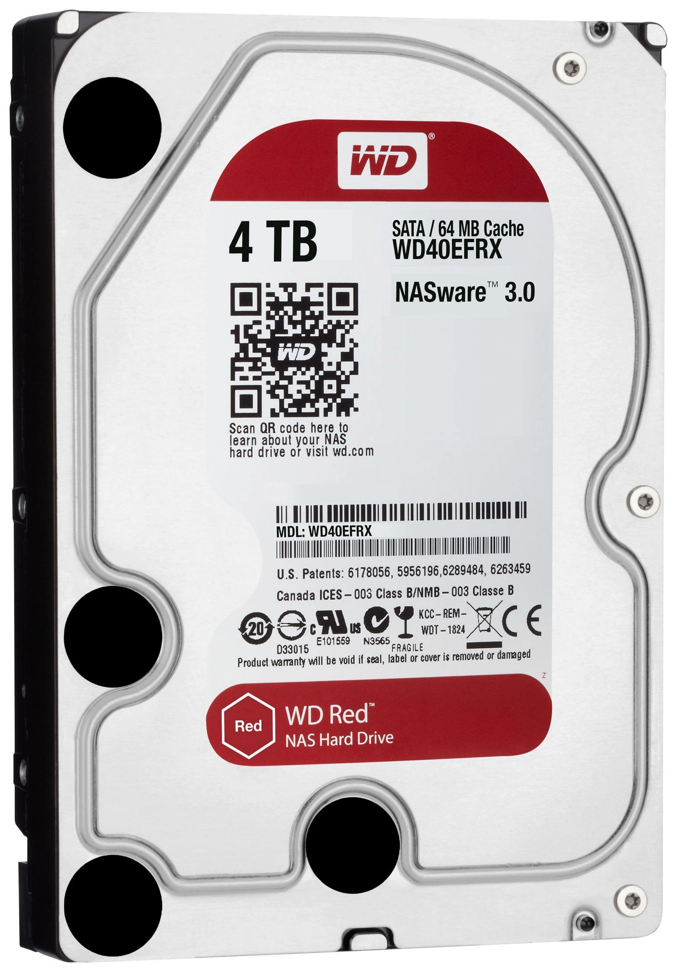 WD Red 4TB 24x7 WD40EFRX-RFB 5711783171409
