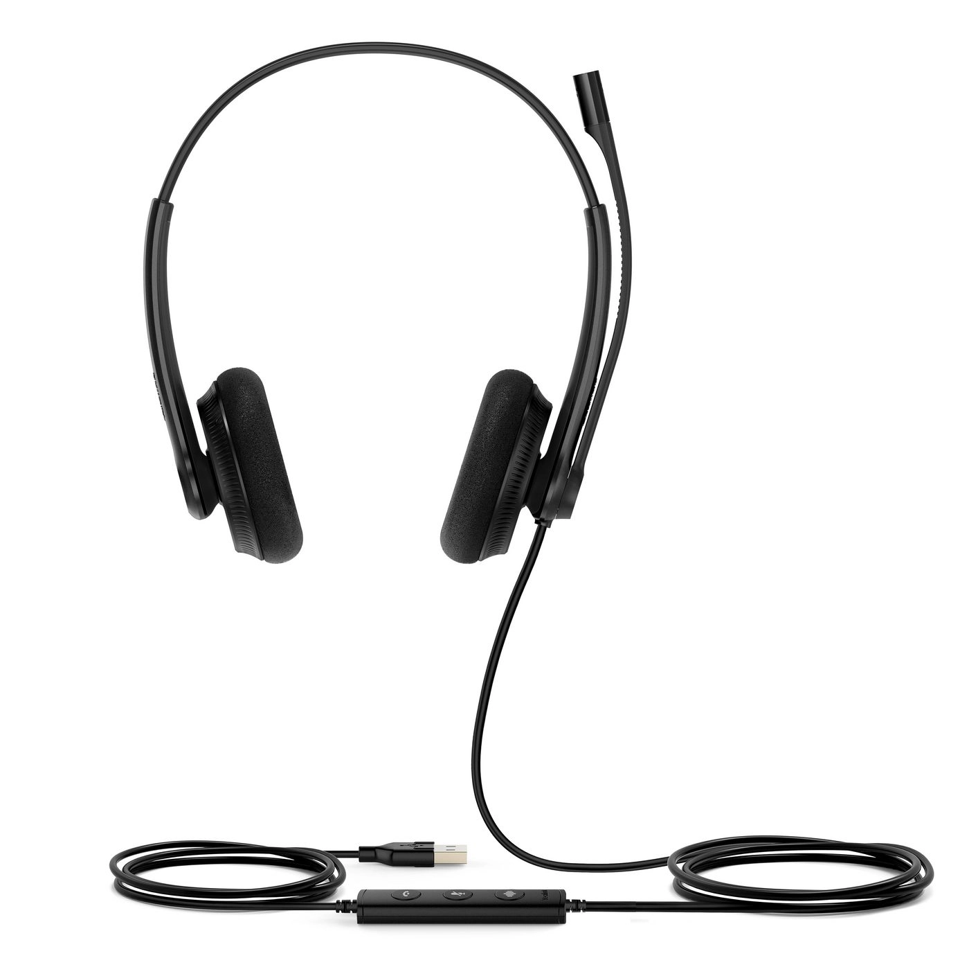 Yealink UH34 Lite Dual UC Austiņas Vadu Birojs / zvanu centrs USB Type-A Melns