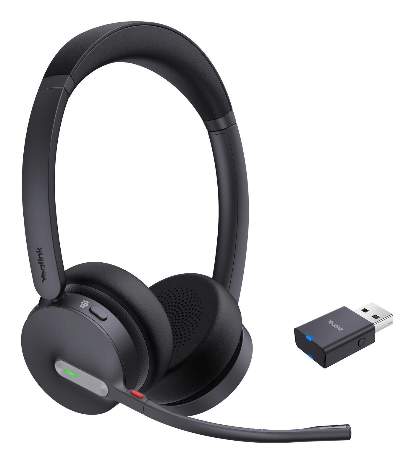 Yealink WH64 Hybrid Dual Teams Austiņas Bezvadu Birojs / zvanu centrs Micro-USB Bluetooth Melns
