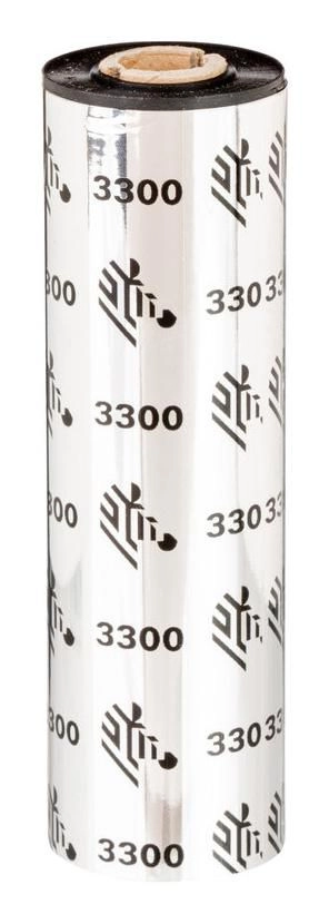 ZEBRA ribbon wax/resin 110mmx74m black  wax/resin