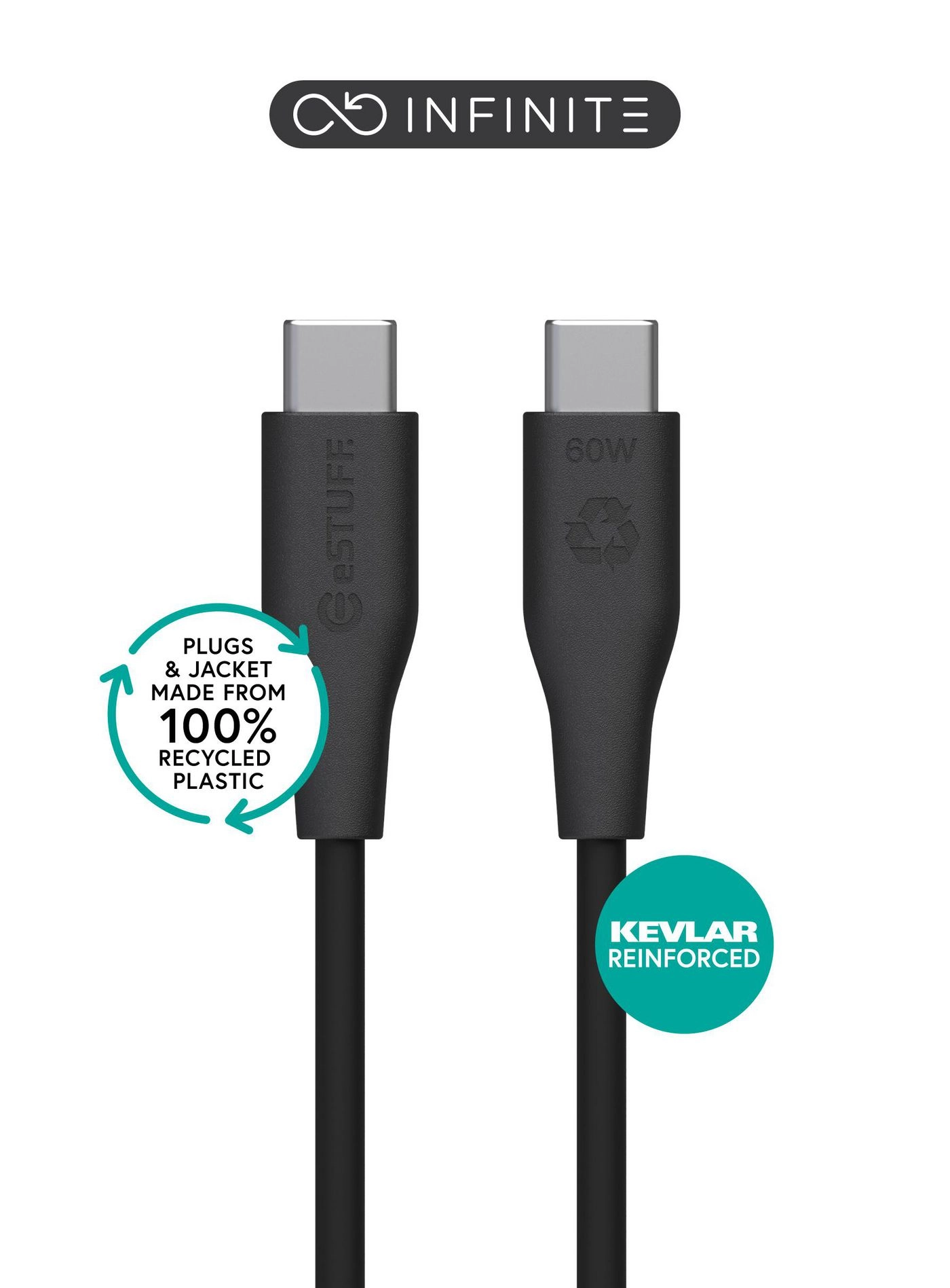 Kabel USB eStuff INFINITE (GRS) USB-C