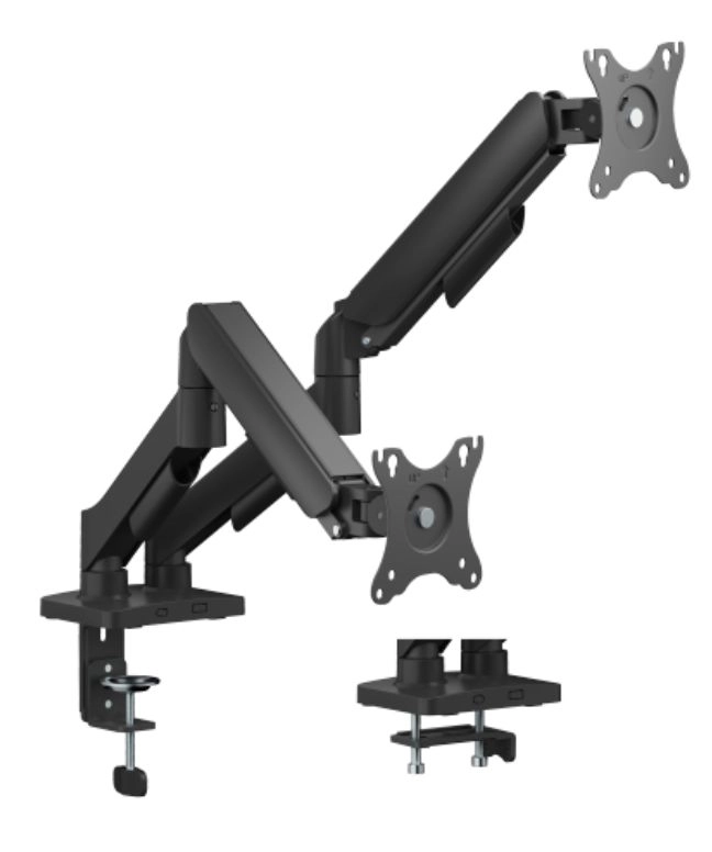 Dual Gas Spring Monitor Mount Dual