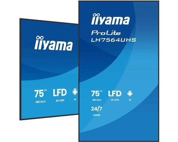 Iiyama LH7564UHS-B1AG Signage Display Digital signage