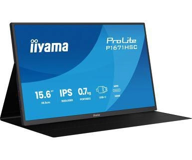 Monitorius IIYAMA P1671HSC-B1 Portable 15.6&quot