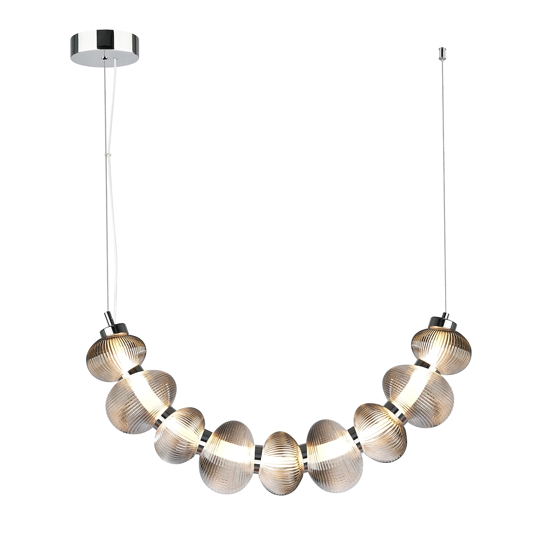 Hanging lamp BOLLA SMOKED 36W LED