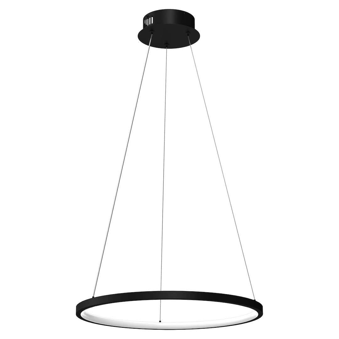 Hanging Lamp Hoop Black 27W LED