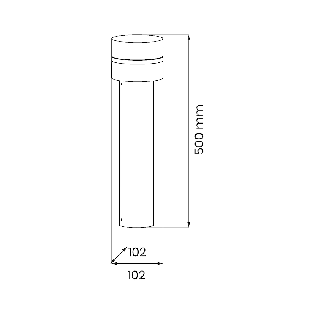 Garden Post Lamp Mia 1xE27 IP44
