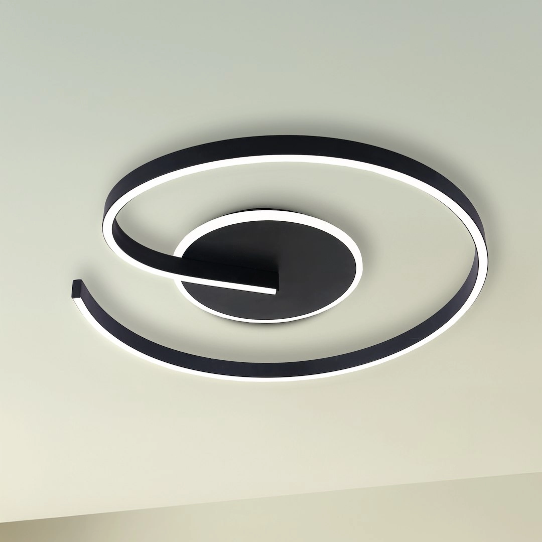 Ceiling lamp LORENZO BLACK 22W LED