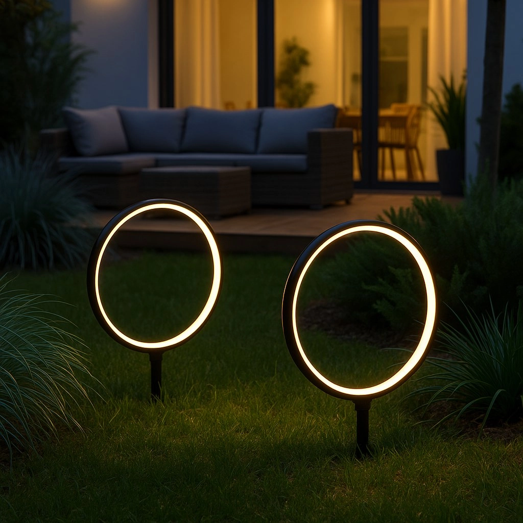 Solar Lamp Rings 2x1.5W 2x25lm