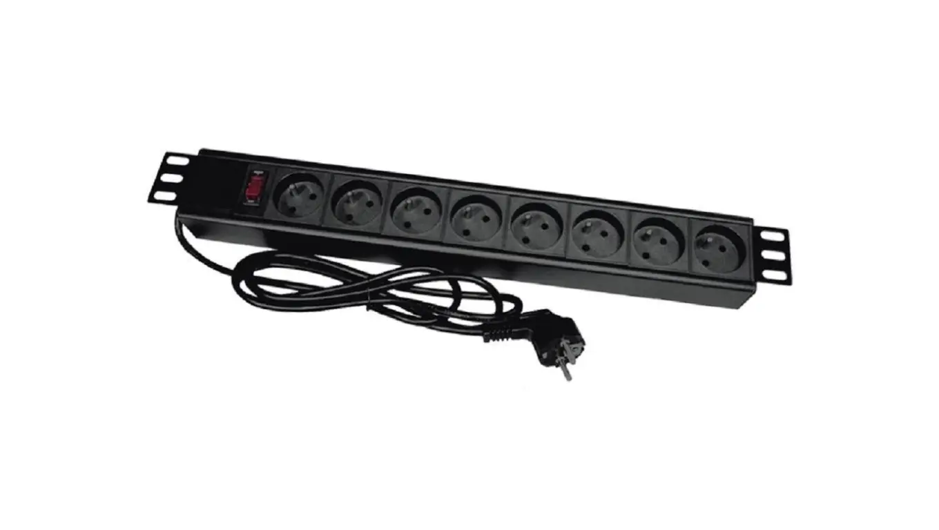 Alantec 8 sockets 3m black (PZ081U3M)
