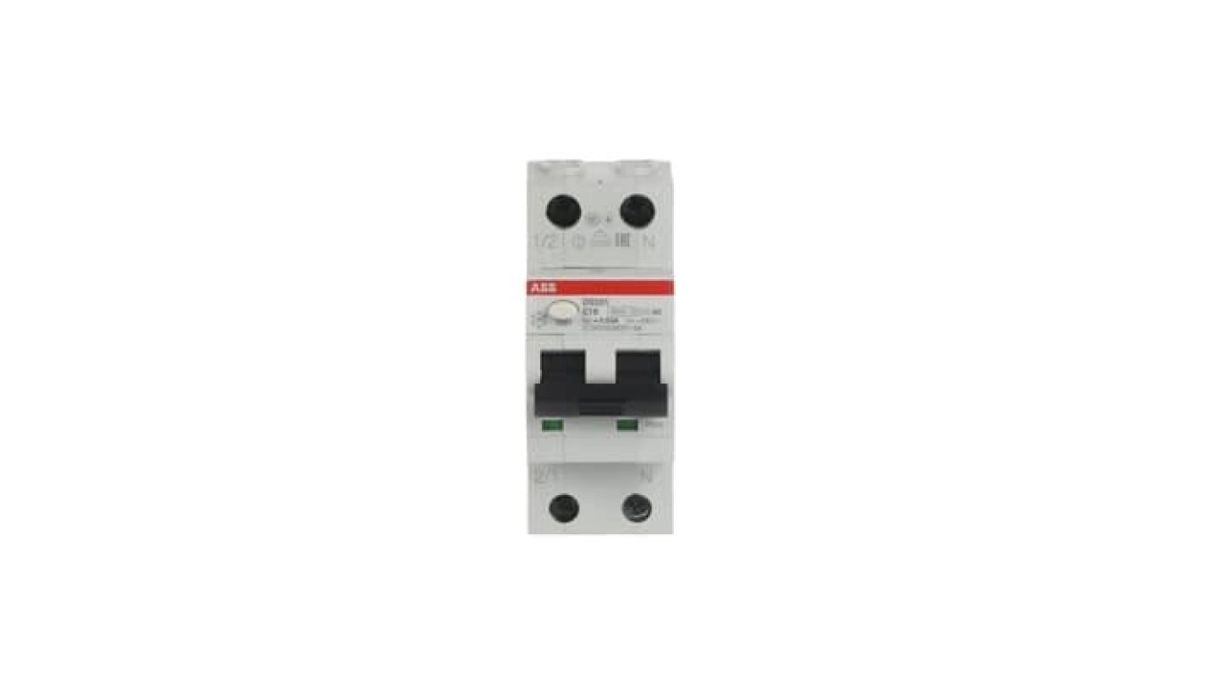 Residual overcurrent circuit breaker 2P 16A